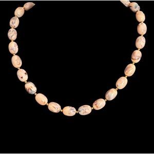 Joan Rivers Peach Acrylic Classic Necklace NWOT